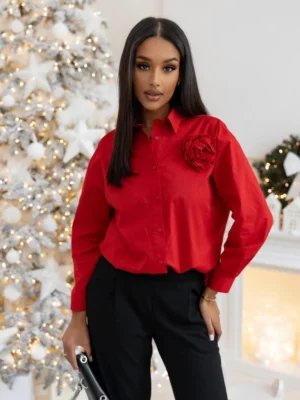 Koszula damska Cora-czerwona