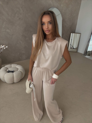 Komplet set premium beżowy